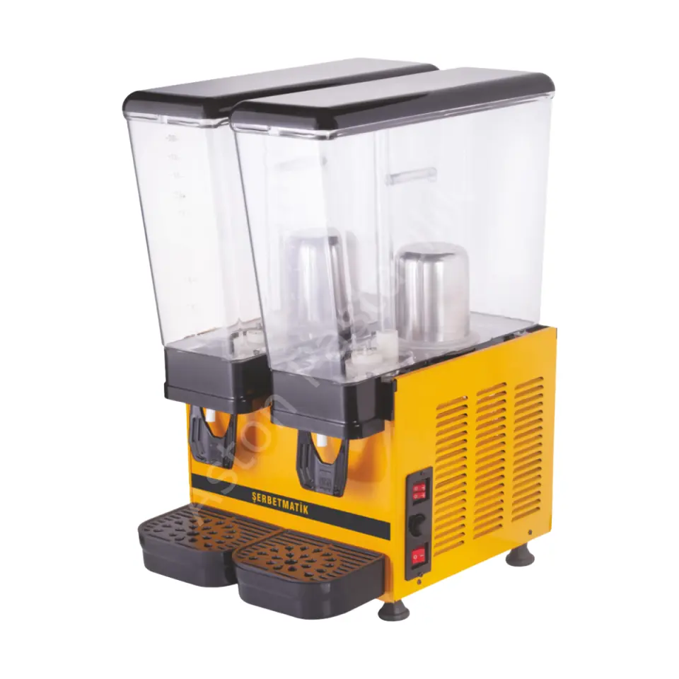 Şerbetmatik İkili Limonata Makinesi - 2x20 Litre Fıskiyeli