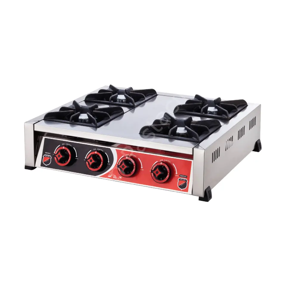 Set Üstü Mini Ocak (NG ve LPG) - 4 Gözlü