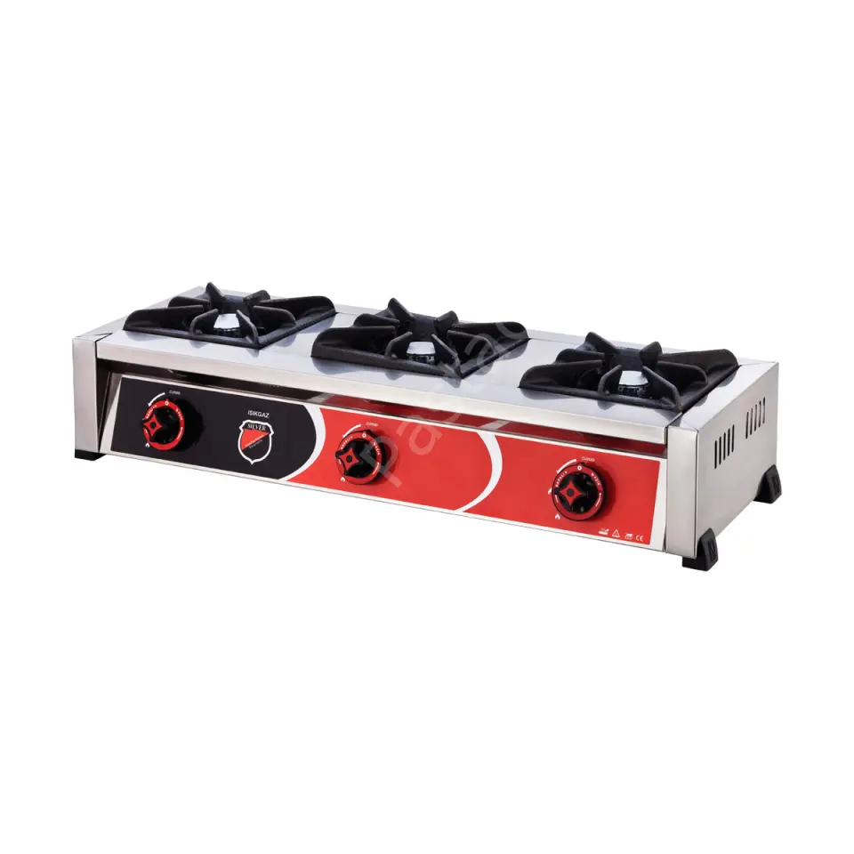 Set Üstü Mini Ocak (NG ve LPG) - 3 Gözlü