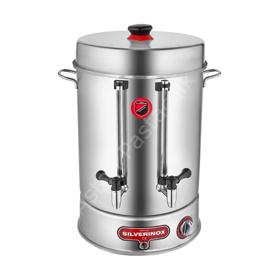 Çevirmeli Metal Musluklu Çay Makinesi - 160 Bardak (15 Litre)