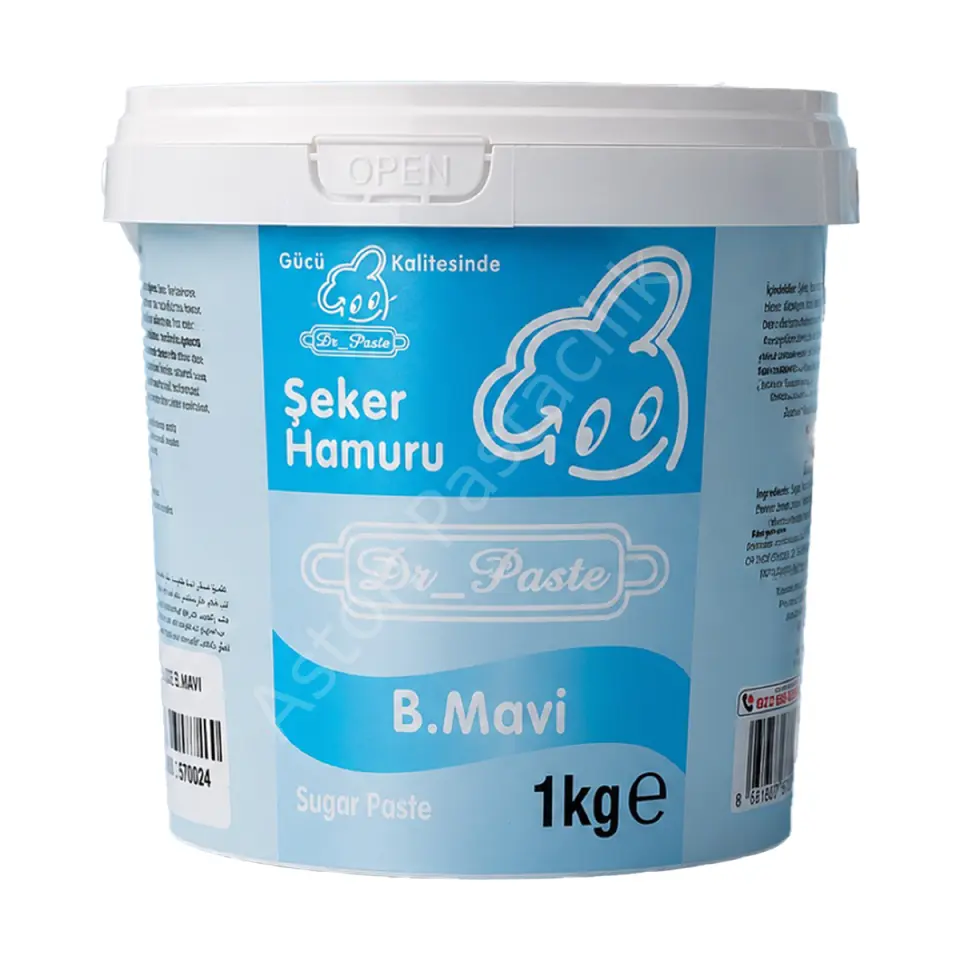Dr. Paste Şeker Hamuru 1 kg - Bebe Mavisi
