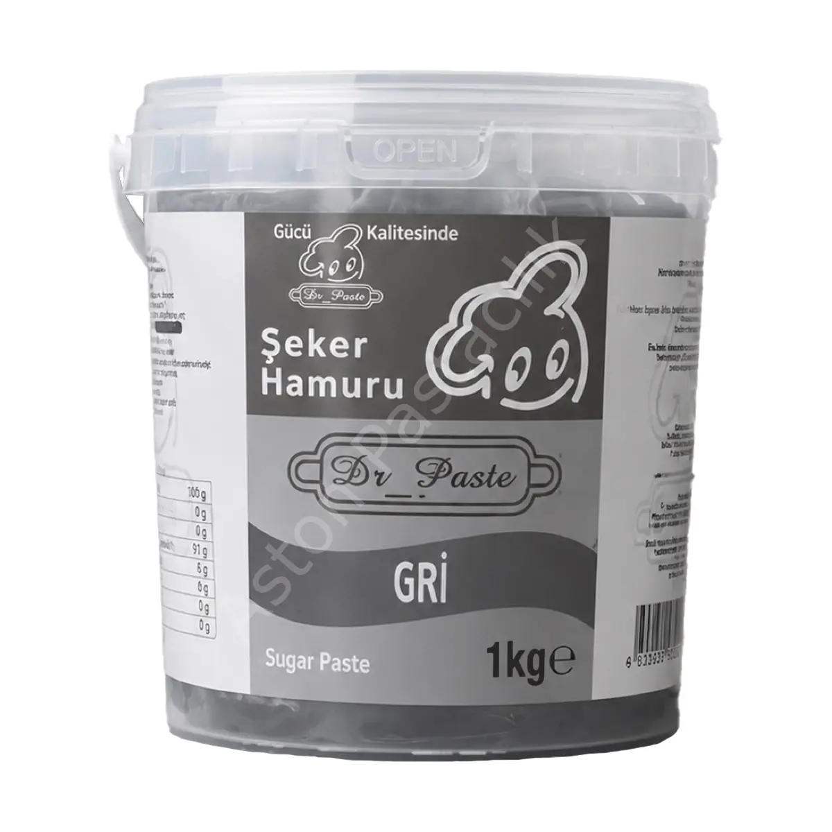 Dr. Paste Şeker Hamuru 1 kg - Gri