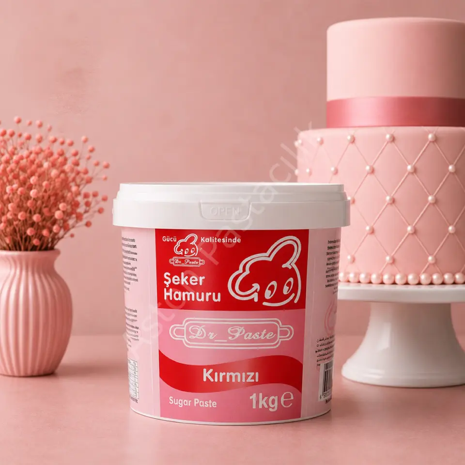 Dr. Paste Şeker Hamuru 1 kg - Kırmızı