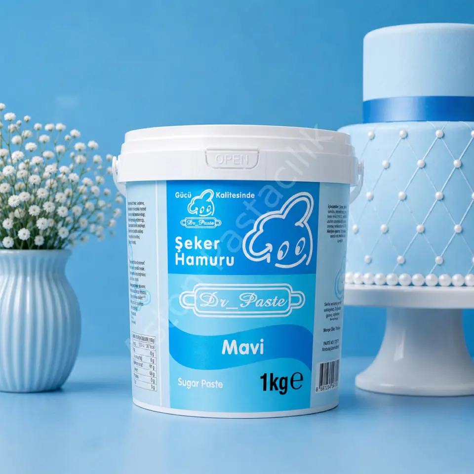 Dr. Paste Şeker Hamuru 1 kg - Mavi