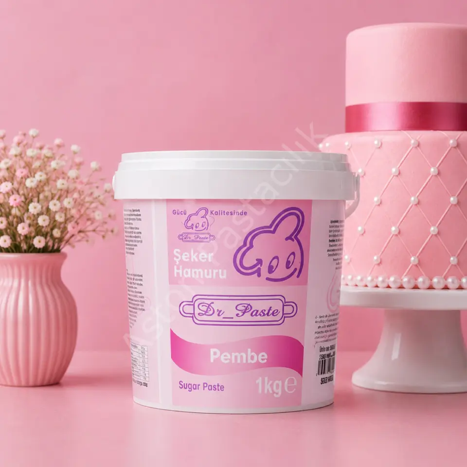 Dr. Paste Şeker Hamuru 1 kg - Pembe