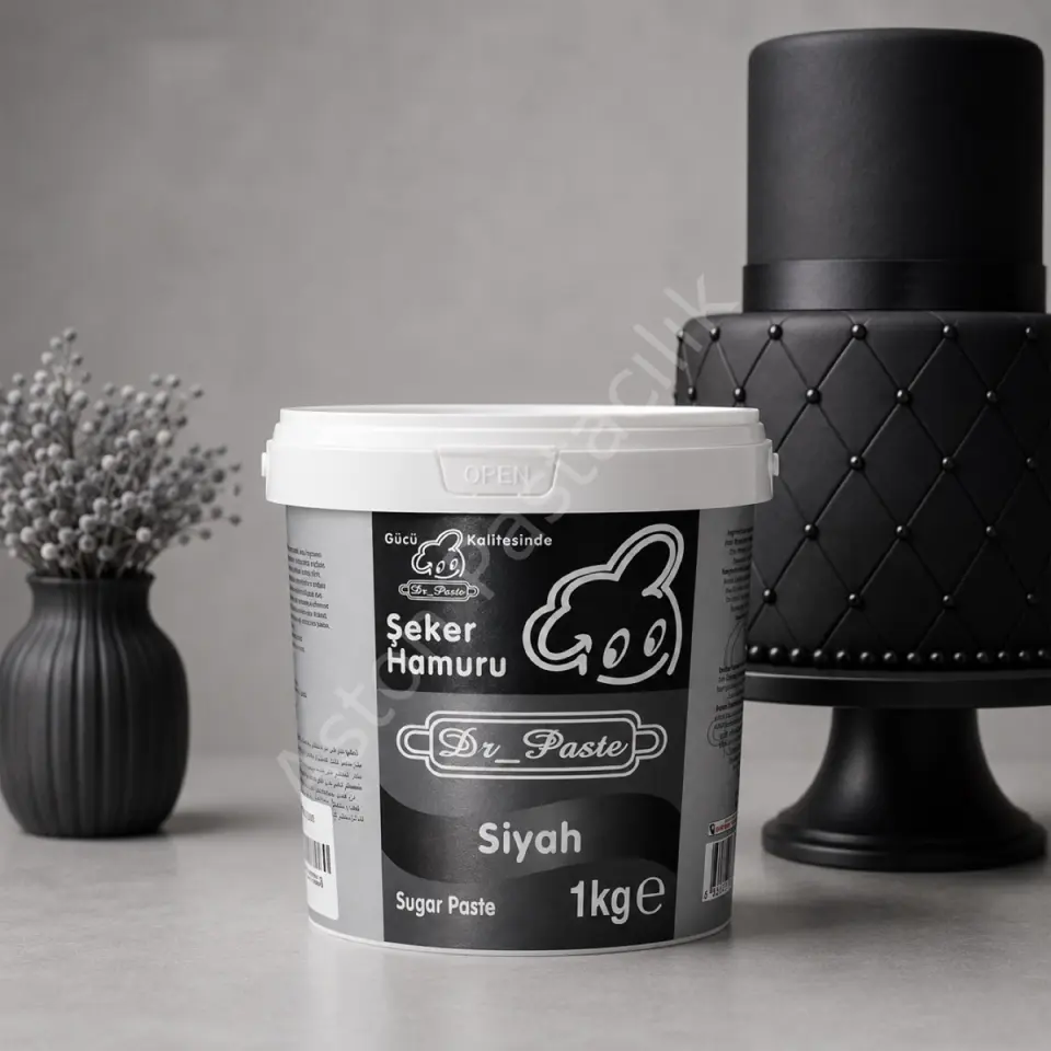 Dr. Paste Şeker Hamuru 1 kg - Siyah