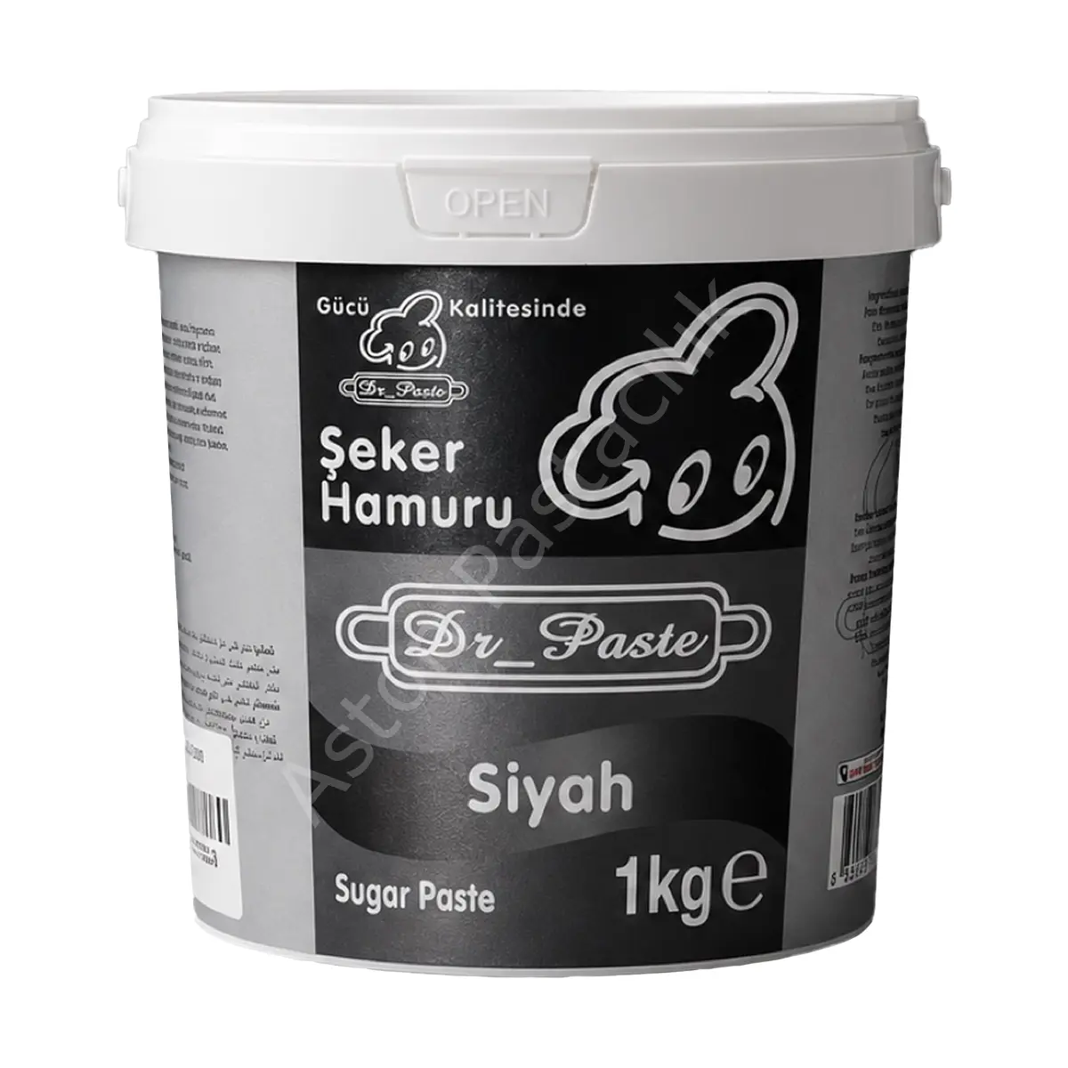 Dr. Paste Şeker Hamuru 1 kg - Siyah