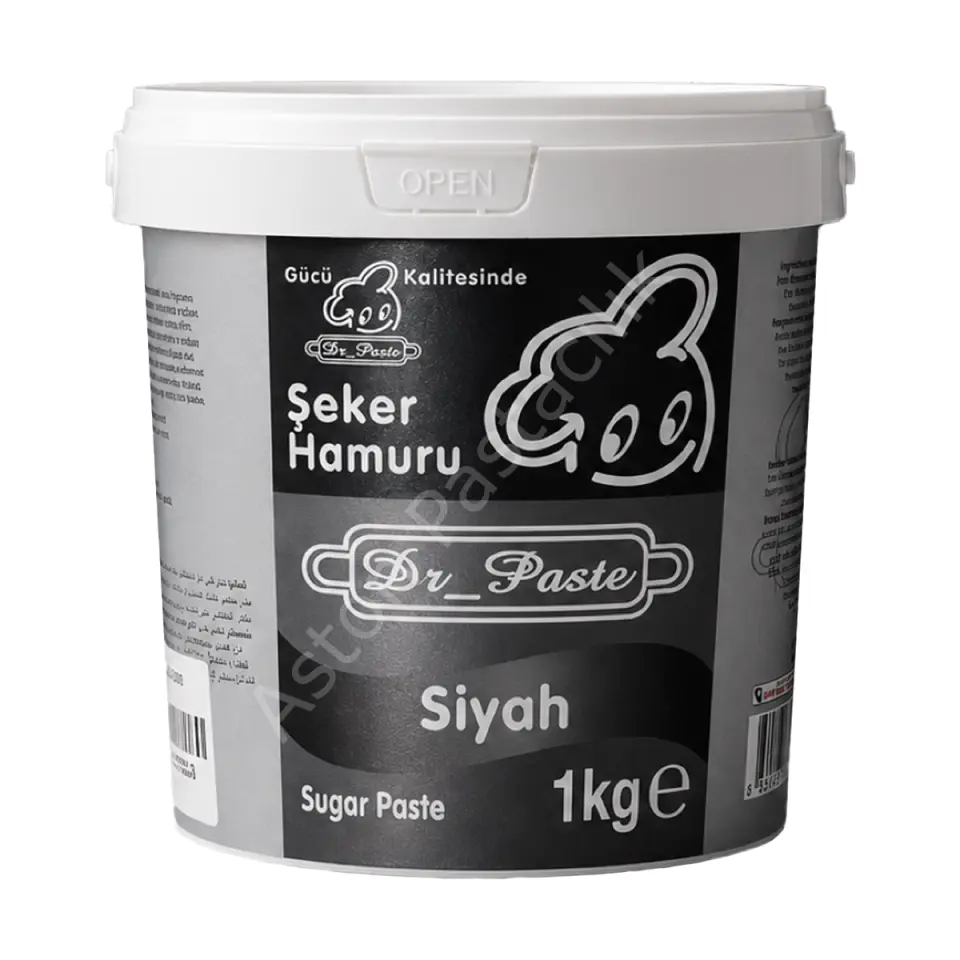 Dr. Paste Şeker Hamuru 1 kg - Siyah