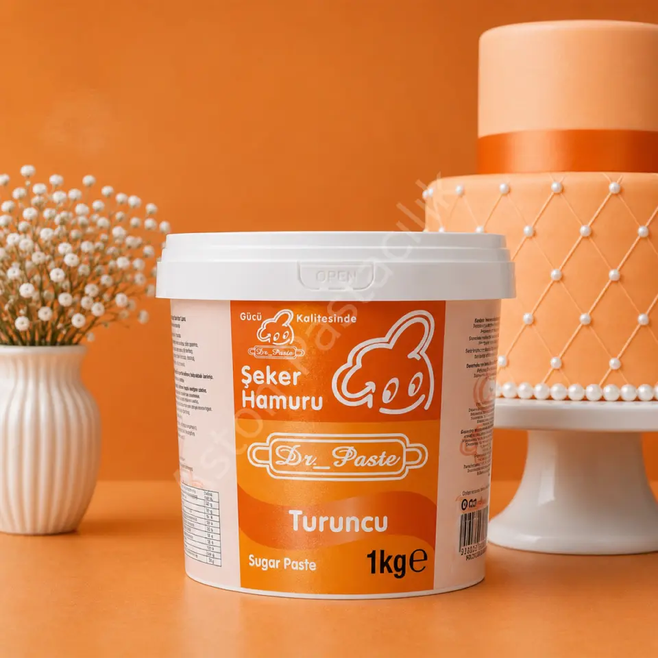 Dr. Paste Şeker Hamuru 1 kg - Turuncu