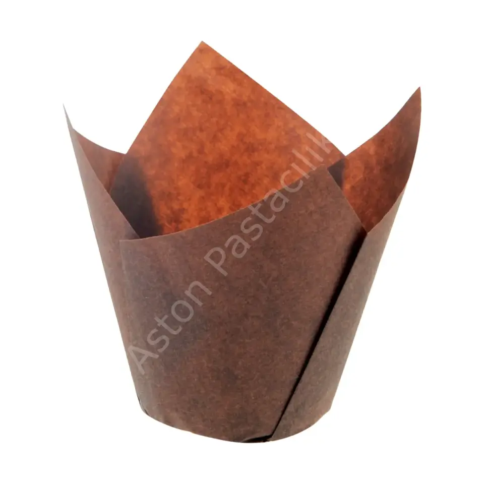 Tulip Muffin Kek Kapsülü / Kâğıdı (Kahve - 16x5 cm) - 200 Adet
