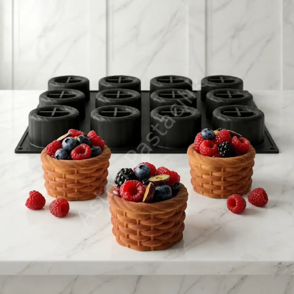 Pavoni Panier Tek Porsiyonluk Silikon Tatlı Kalıbı - 12 Gözlü