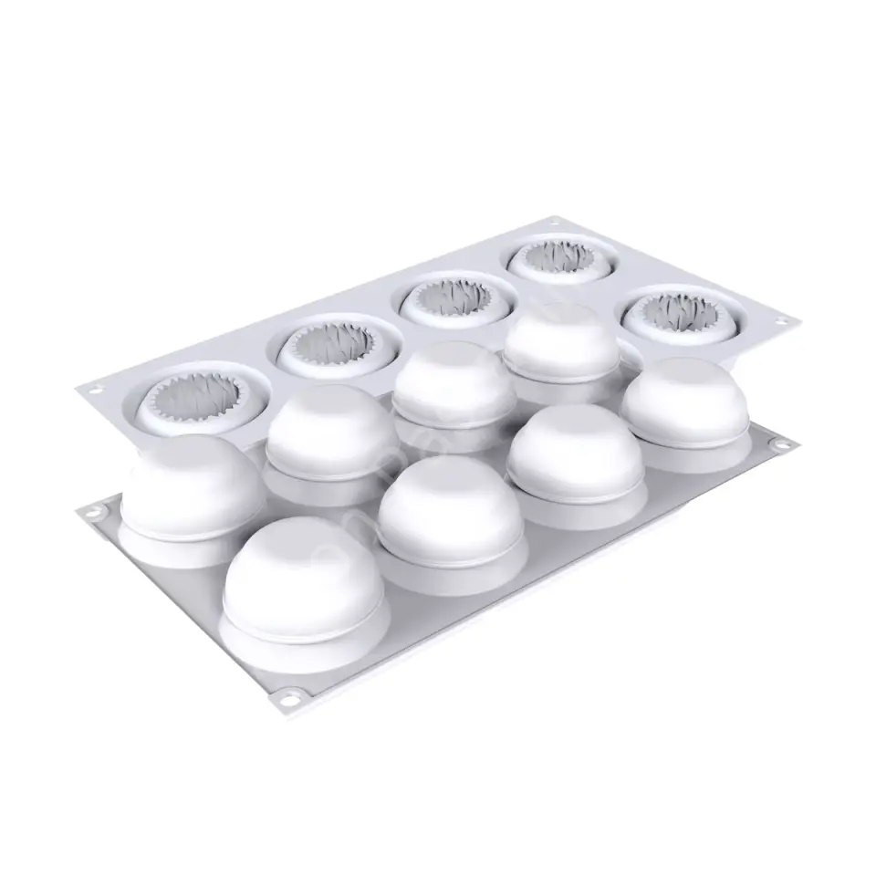 Silikomart Kiku Çiçek Şekilli Silikon Tatlı Kalıbı 70 ml - 8 Gözlü