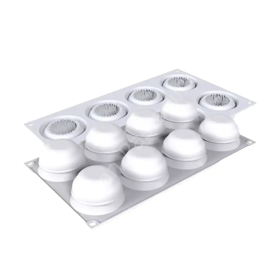 Silikomart Kiku Çiçek Şekilli Silikon Tatlı Kalıbı 70 ml - 8 Gözlü