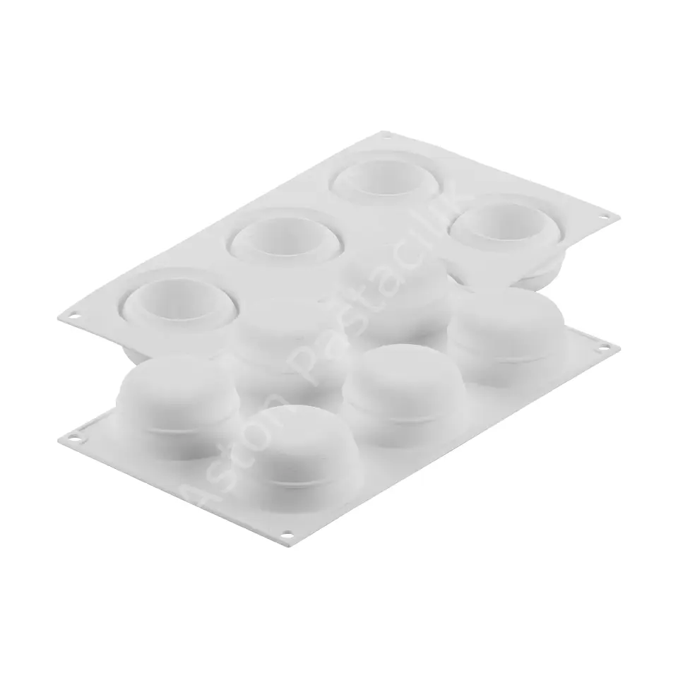 Silikomart Mistery Geometrik Desenli Silikon Tatlı Kalıbı 95 ml - 8 Gözlü