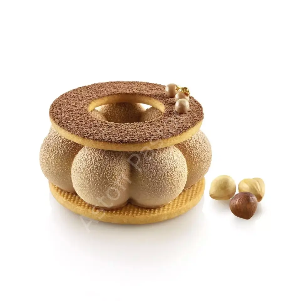 Silikomart Truffle Crown Trüf Taç Şekilli Silikon Tatlı Kalıbı - Carmine Di Donna Serisi (Kesicili - 6 Gözlü)