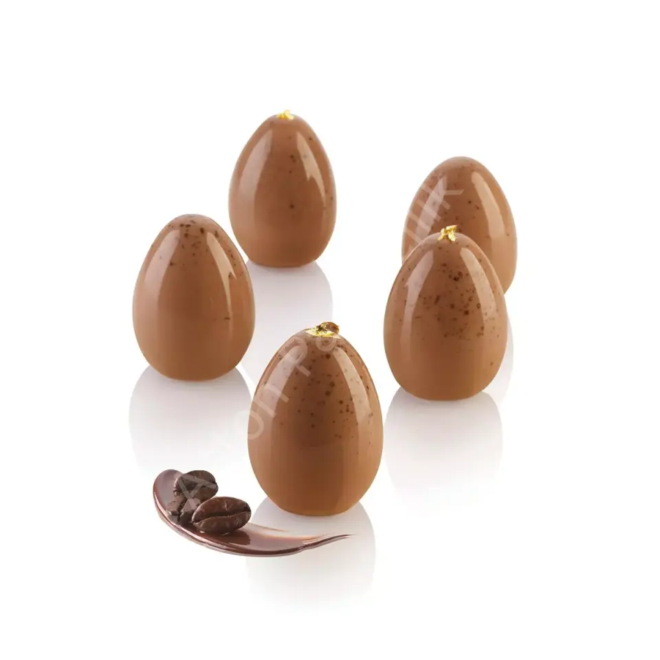 Silikomart Egg Yumurta Şekilli Mignon Silikon Tatlı ve Çikolata Kalıbı 30 ml - 12 Gözlü