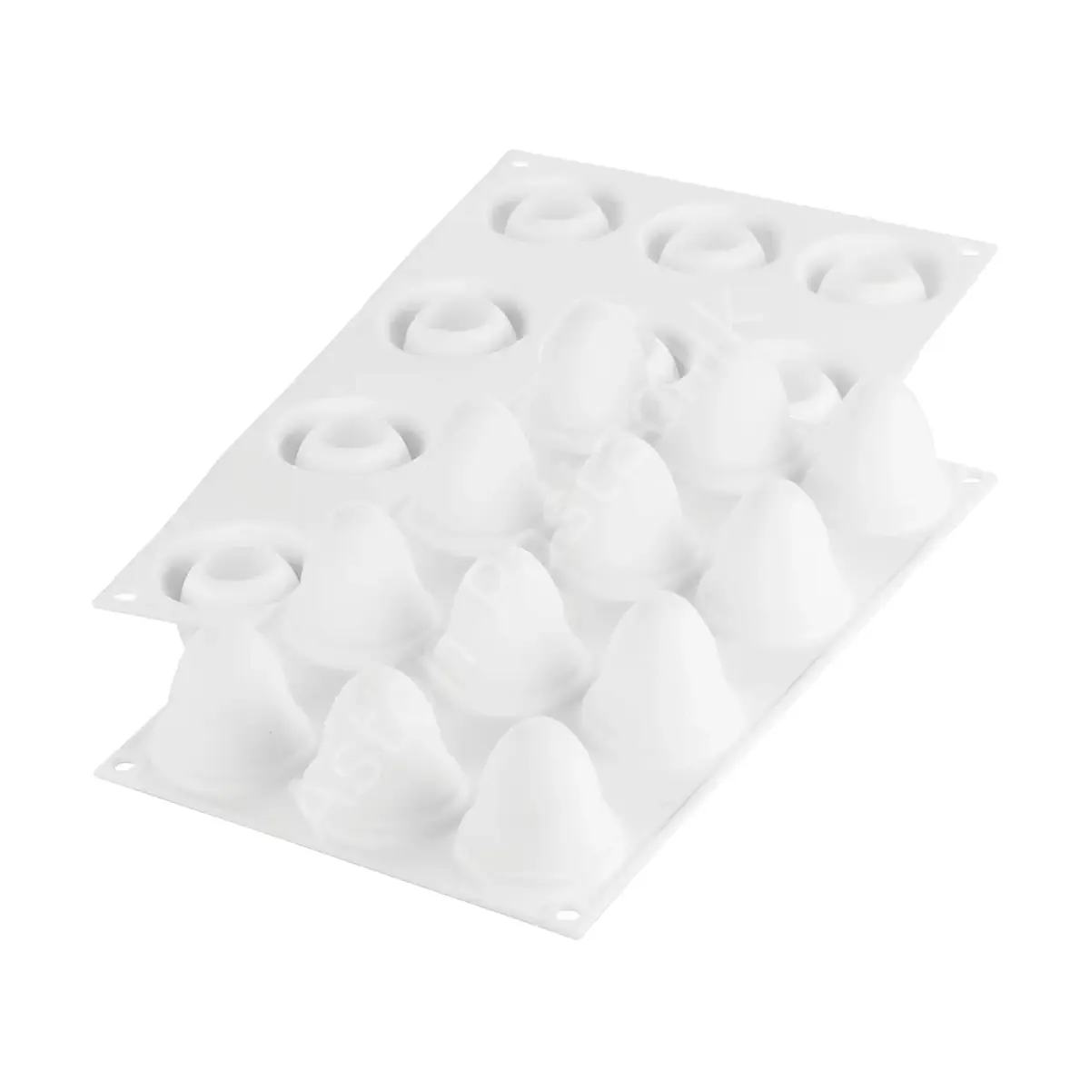 Silikomart Egg Yumurta Şekilli Mignon Silikon Tatlı ve Çikolata Kalıbı 30 ml - 12 Gözlü