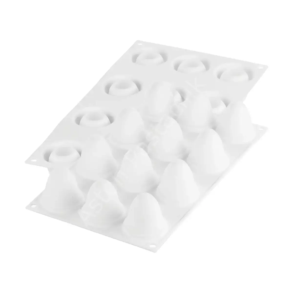 Silikomart Egg Yumurta Şekilli Mignon Silikon Tatlı ve Çikolata Kalıbı 30 ml - 12 Gözlü