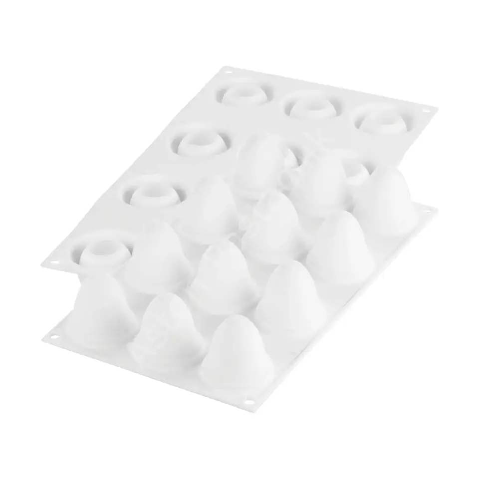 Silikomart Egg Yumurta Şekilli Mignon Silikon Tatlı ve Çikolata Kalıbı 30 ml - 12 Gözlü