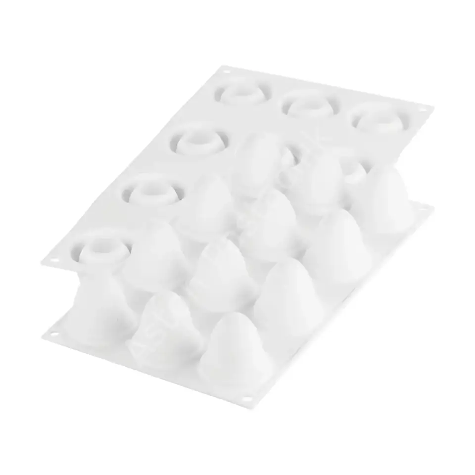 Silikomart Egg Yumurta Şekilli Mignon Silikon Tatlı ve Çikolata Kalıbı 30 ml - 12 Gözlü