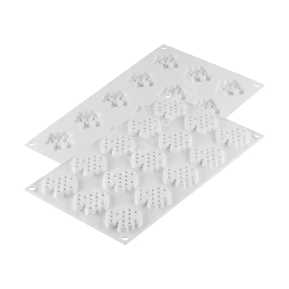 Silikomart Miel Bal Peteği Dokulu Silikon Üst Dekor Kalıbı 8 ml - 15 Gözlü