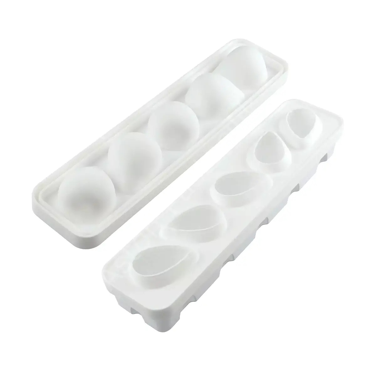 Silikomart Fragola 3D Çilek Şekilli Silikon Tatlı Kalıbı - 5 Gözlü