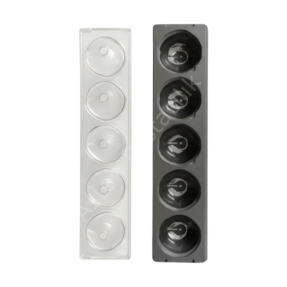 Prusa Peach Premium 3D Gerçekçi Şeftali Şekilli Silikon Tatlı Kalıbı 150 ml - 5 Gözlü (Şeffaf Kapaklı)