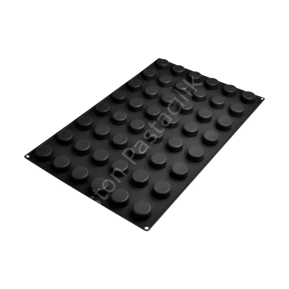 Mini Silindir Silikon Tatlı ve Dolgu Kalıbı 40x60 cm - 35 mm (48 Gözlü)