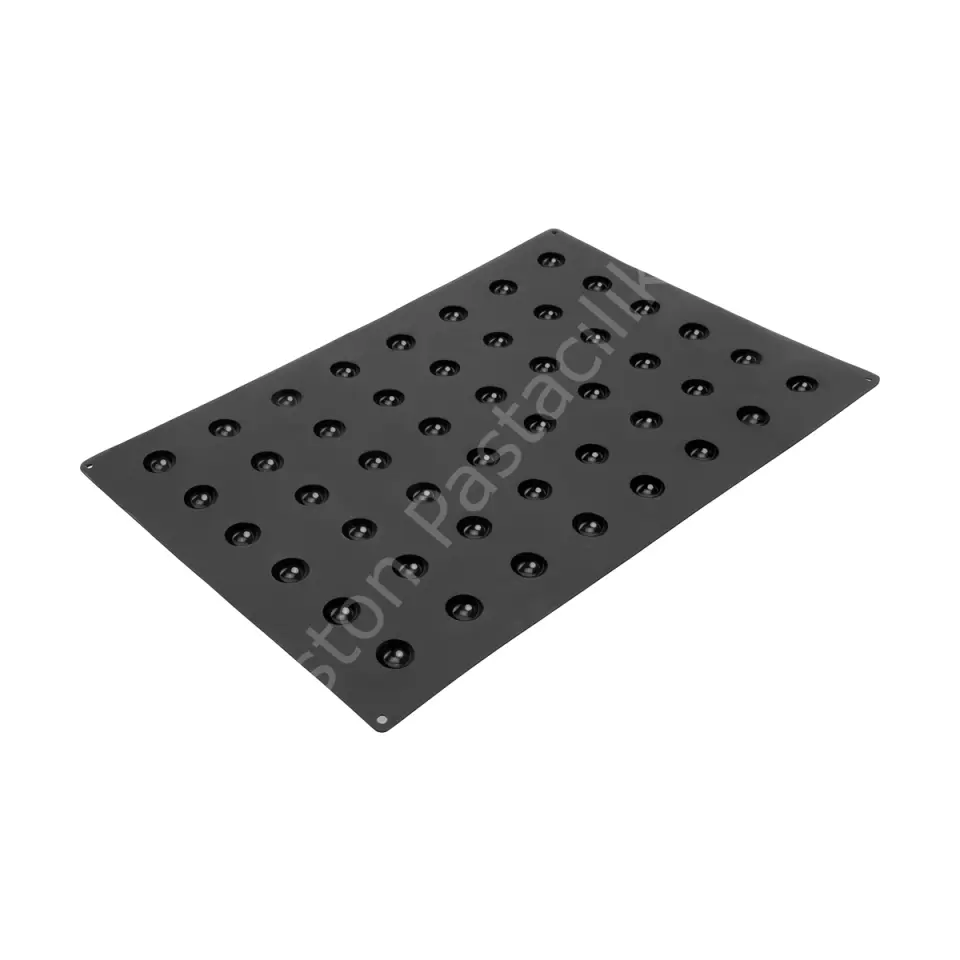 Mini Yarım Küre Silikon Kek ve Pasta Kalıbı 40x60 cm - 48 Gözlü