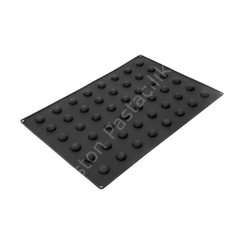 Mini Yarım Küre Silikon Kek ve Pasta Kalıbı 40x60 cm - 48 Gözlü