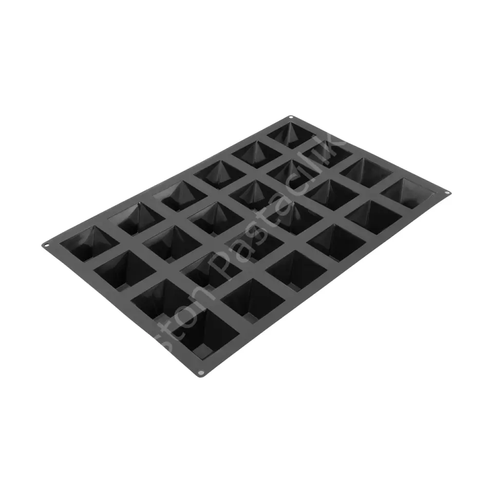 Piramit Silikon Kek ve Pasta Kalıbı 37x57 cm - 24 Gözlü