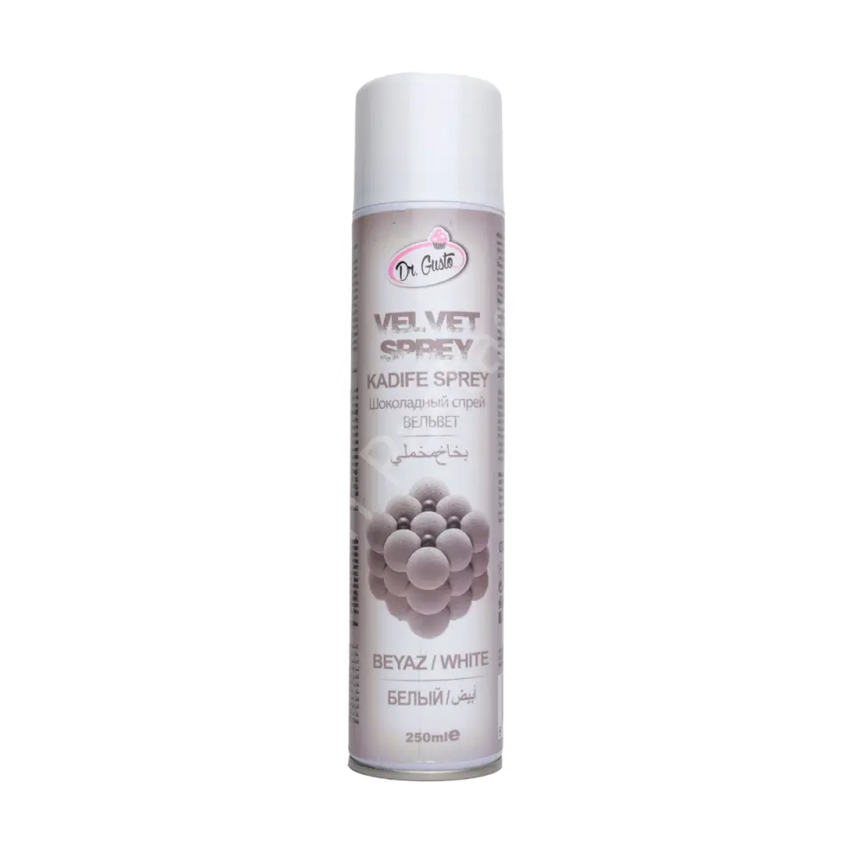 Dr. Gusto Velvet Spray (Kadife Efekt Sprey) Beyaz 250 ml