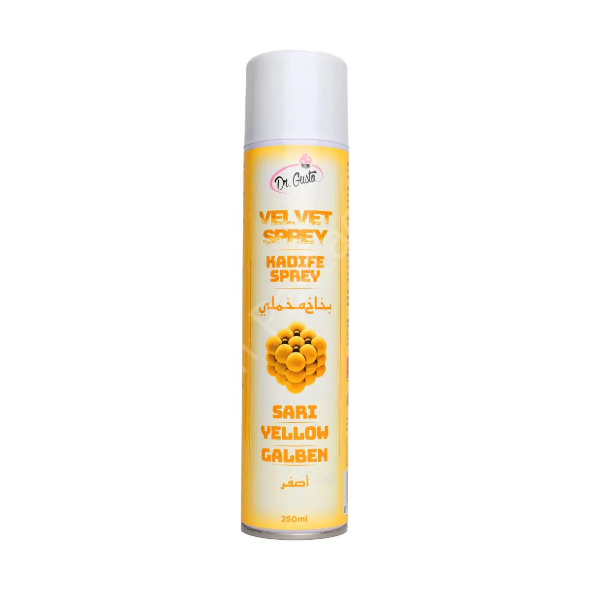 Dr. Gusto Velvet Spray (Kadife Efekt Sprey) Sarı 250 ml