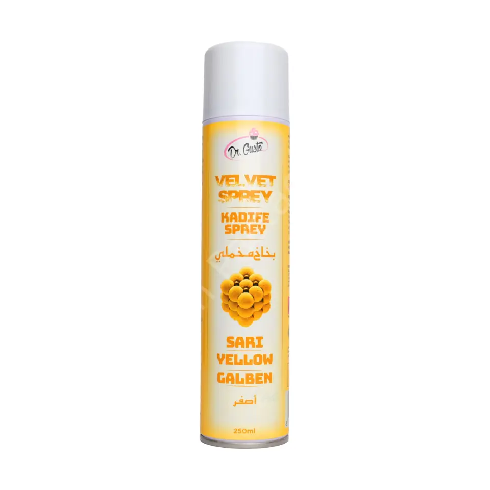 Dr. Gusto Velvet Spray (Kadife Efekt Sprey) Sarı 250 ml