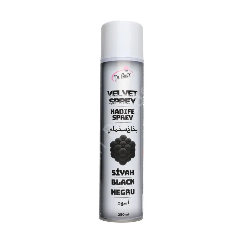 Dr. Gusto Velvet Spray (Kadife Efekt Sprey) Siyah 250 ml