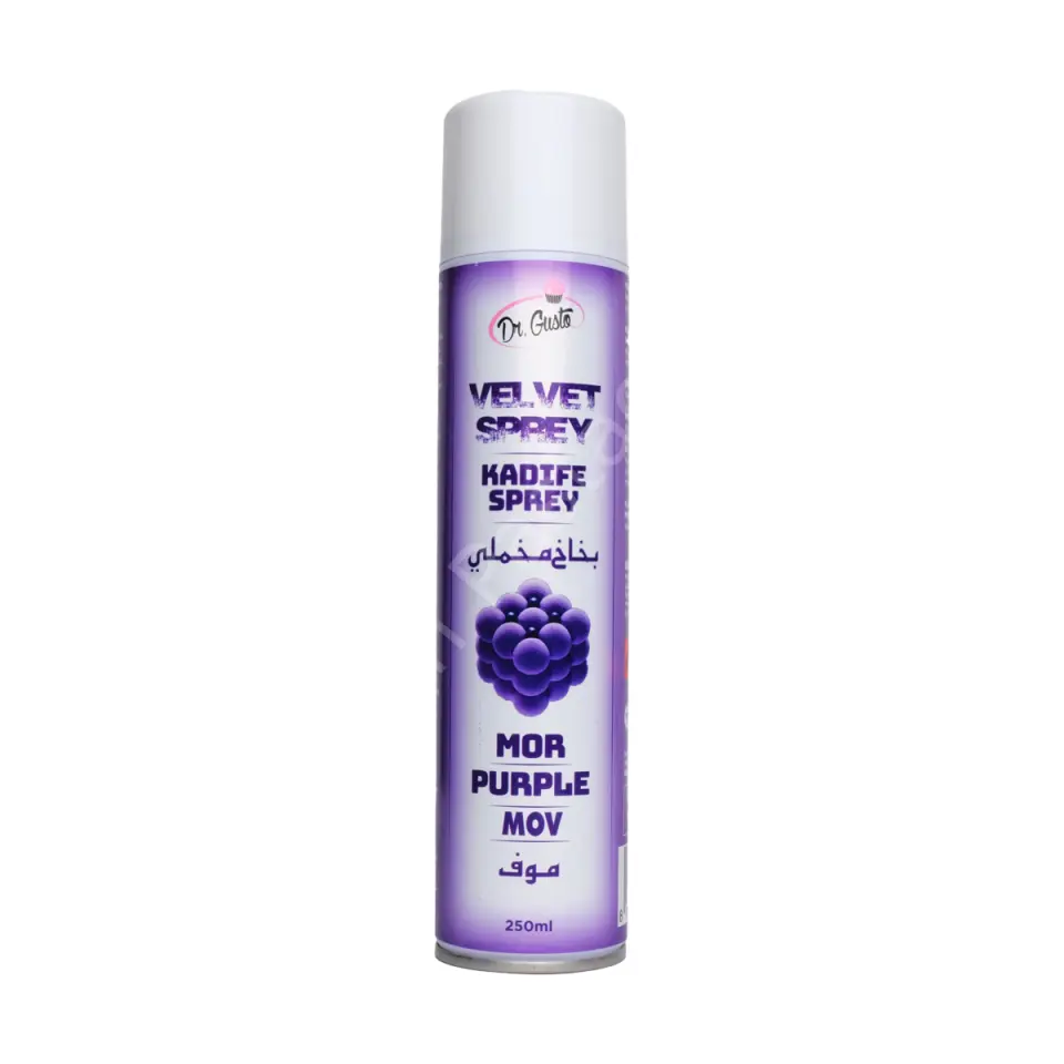 Dr. Gusto Velvet Spray (Kadife Efekt Sprey) Mor 250 ml