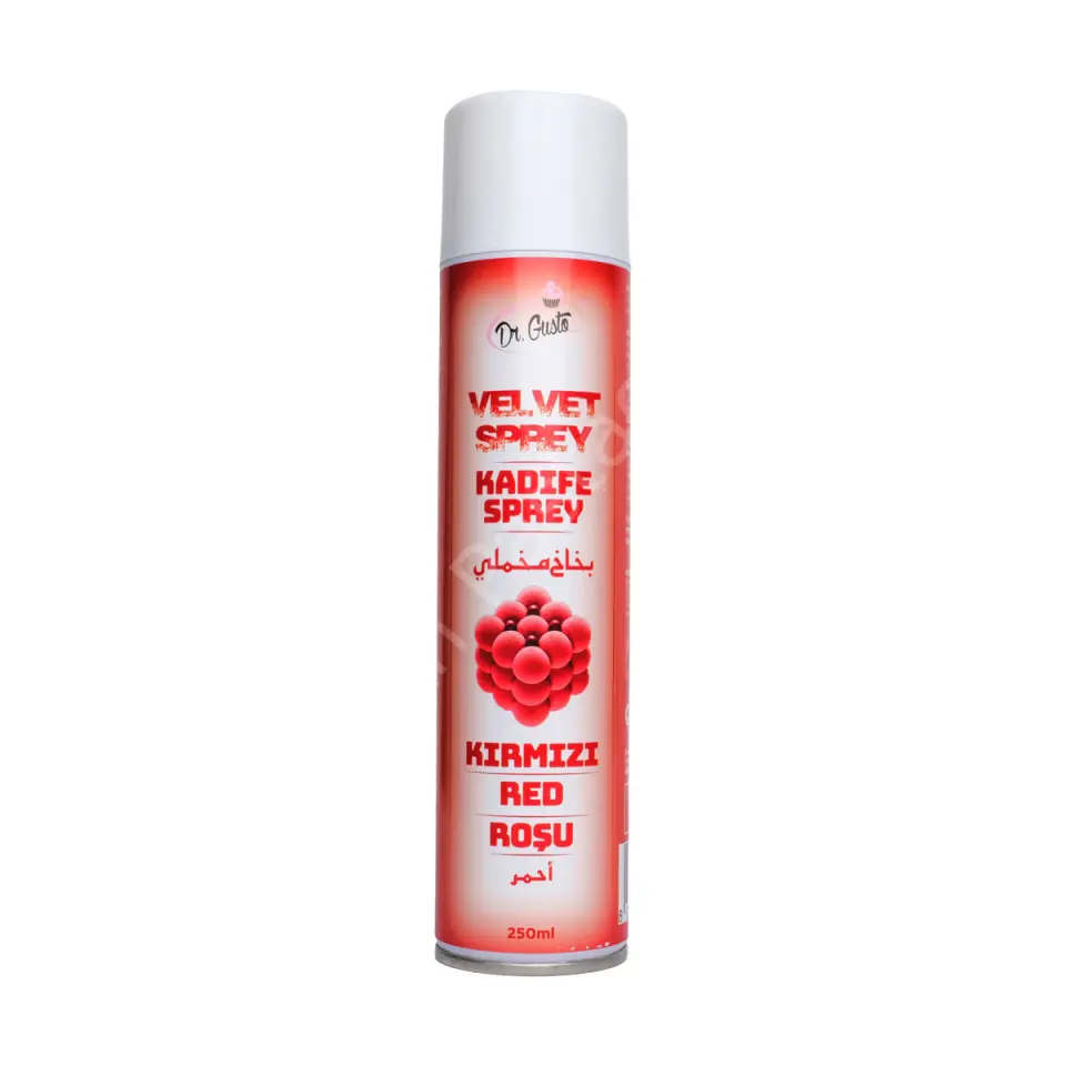 Dr. Gusto Velvet Spray (Kadife Efekt Sprey) Kırmızı 250 ml