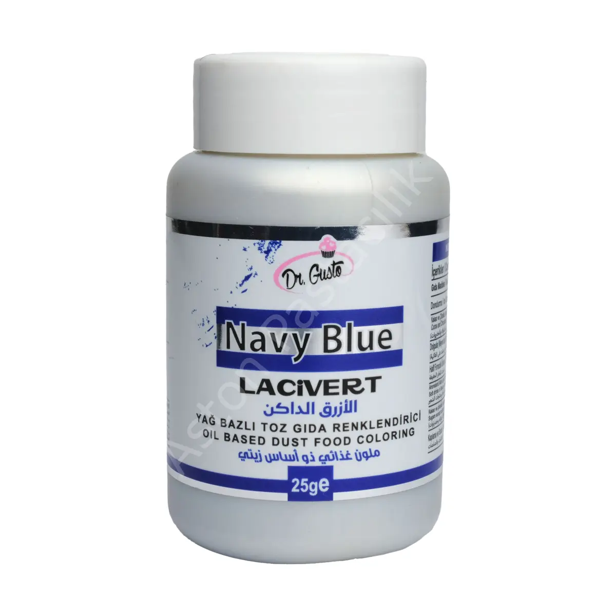 Dr. Gusto Yağ Bazlı Toz Gıda Boyası Lacivert 25 g