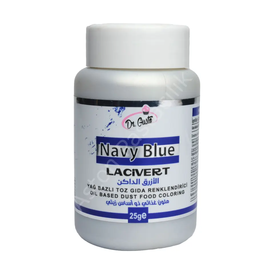 Dr. Gusto Yağ Bazlı Toz Gıda Boyası Lacivert 25 g