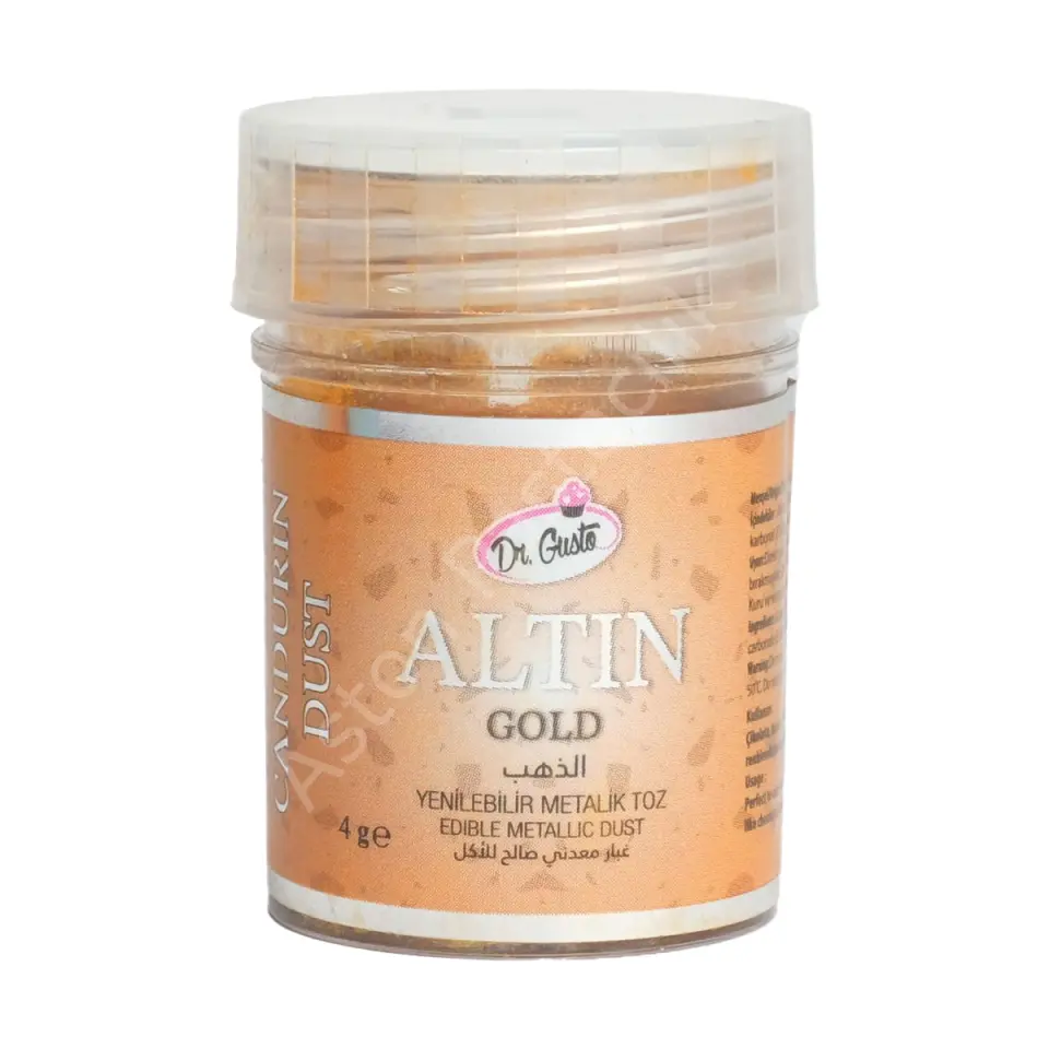 Dr. Gusto Metalik Toz Gıda Boyası Altın (Amber) 4 g