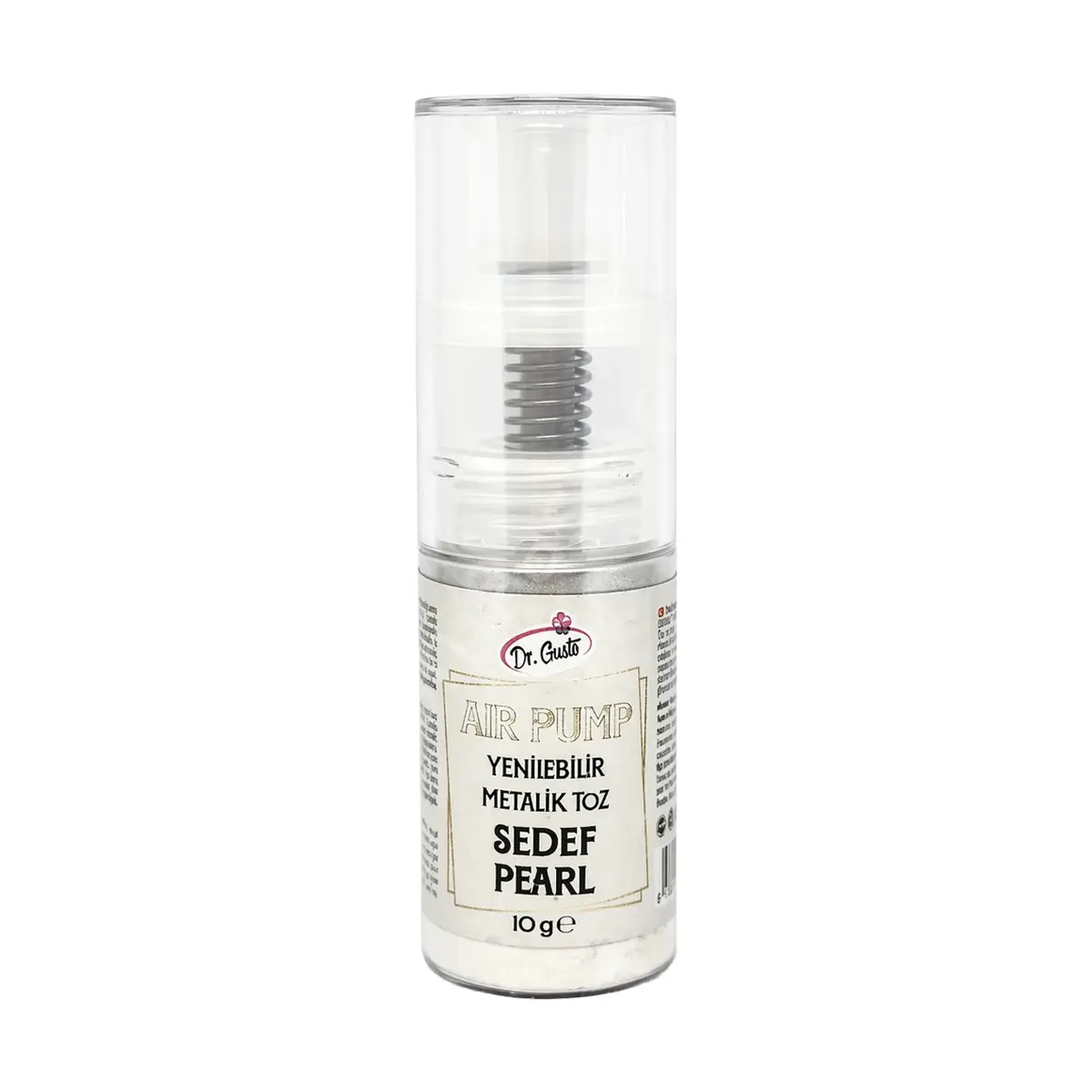 Dr. Gusto Air Pump Metalik Toz Boya Sedef 10 g
