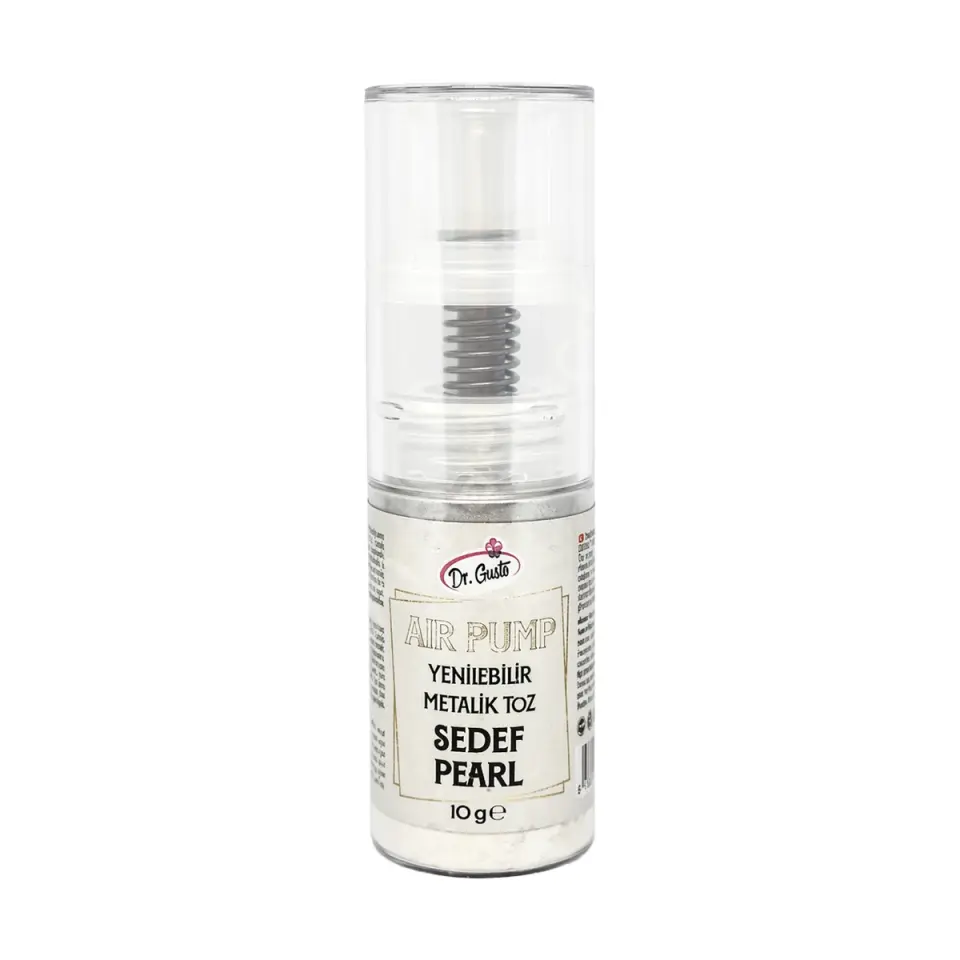 Dr. Gusto Air Pump Metalik Toz Boya Sedef 10 g