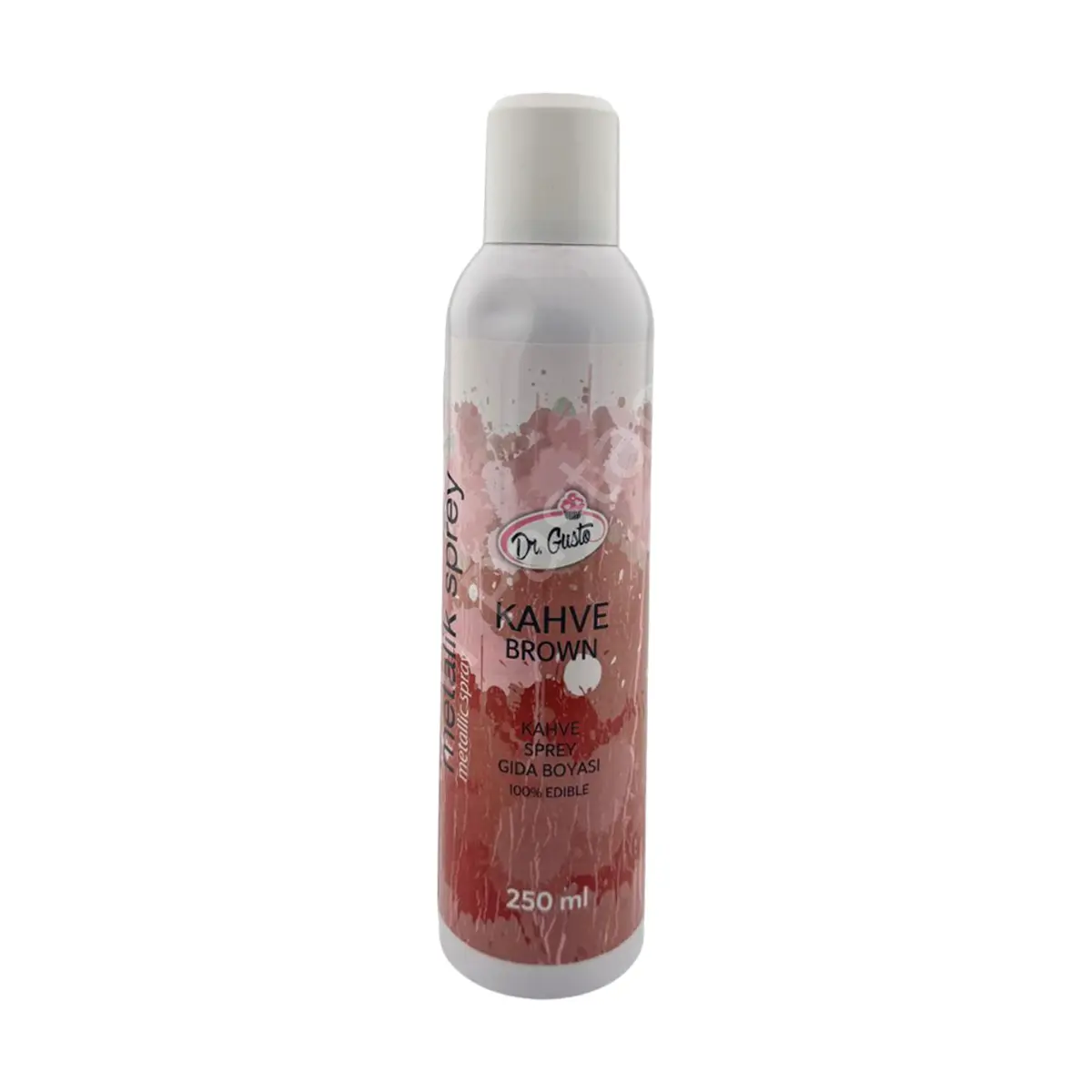 Dr. Gusto Metalik Sprey Gıda Boyası Kahve 250 ml