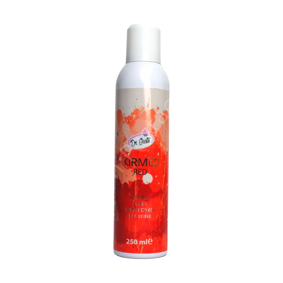 Dr. Gusto Metalik Sprey Gıda Boyası Kırmızı 250 ml
