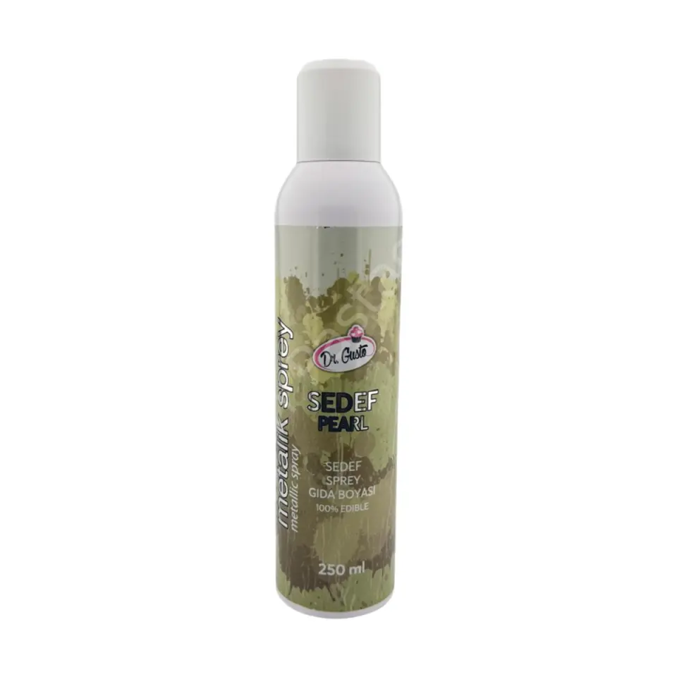 Dr. Gusto Metalik Sprey Gıda Boyası Sedef 250 ml