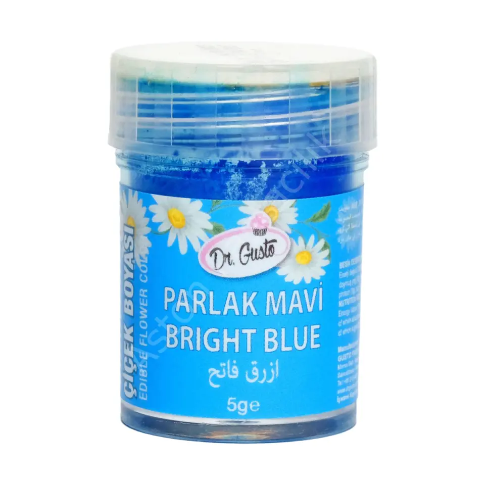 Dr. Gusto Çiçek Boyası Parlak Mavi 5 g