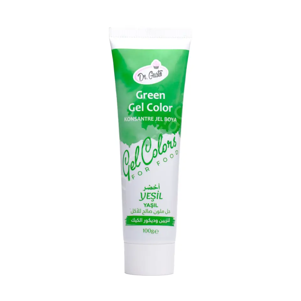 Dr. Gusto Konsantre Tüp Jel Gıda Boyası Yeşil 100 g