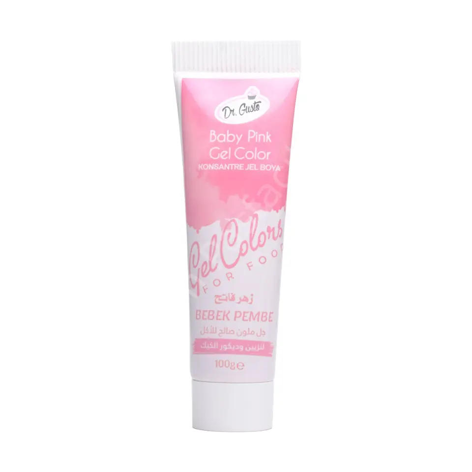 Dr. Gusto Konsantre Tüp Jel Gıda Boyası Bebe Pembe 100 g