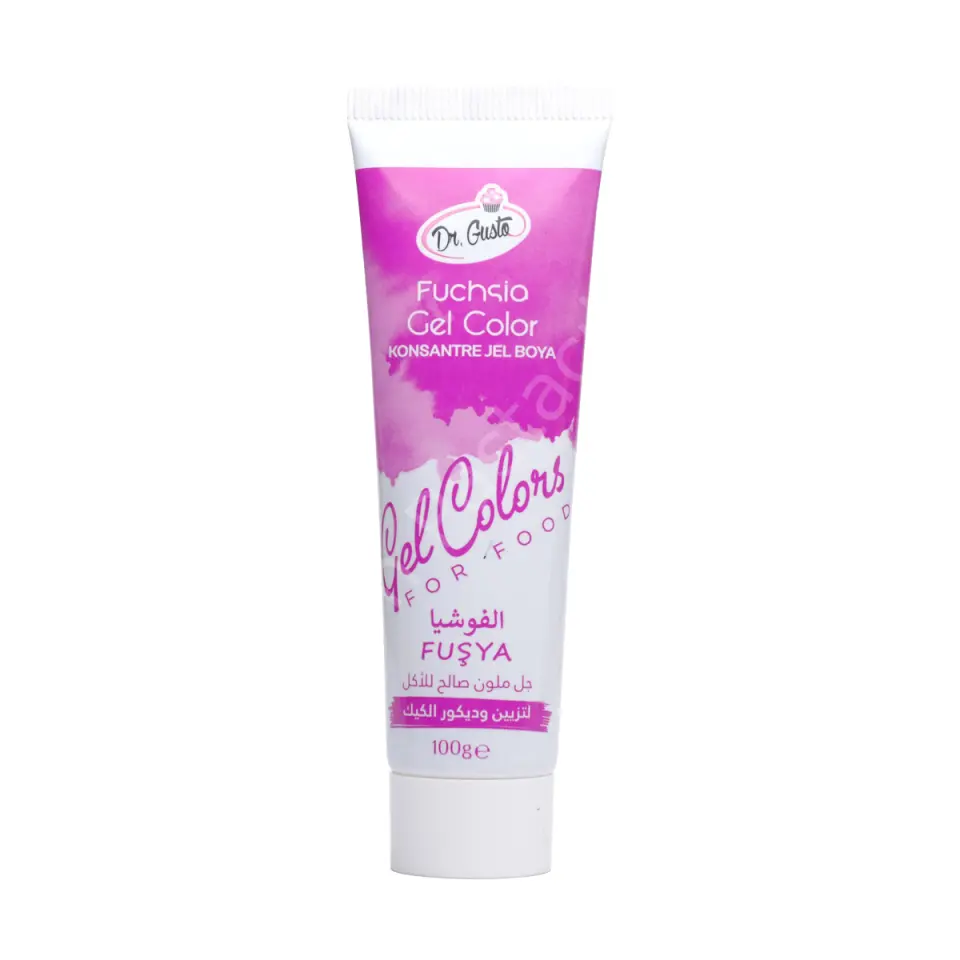 Dr. Gusto Konsantre Tüp Jel Gıda Boyası Fuşya 100 g