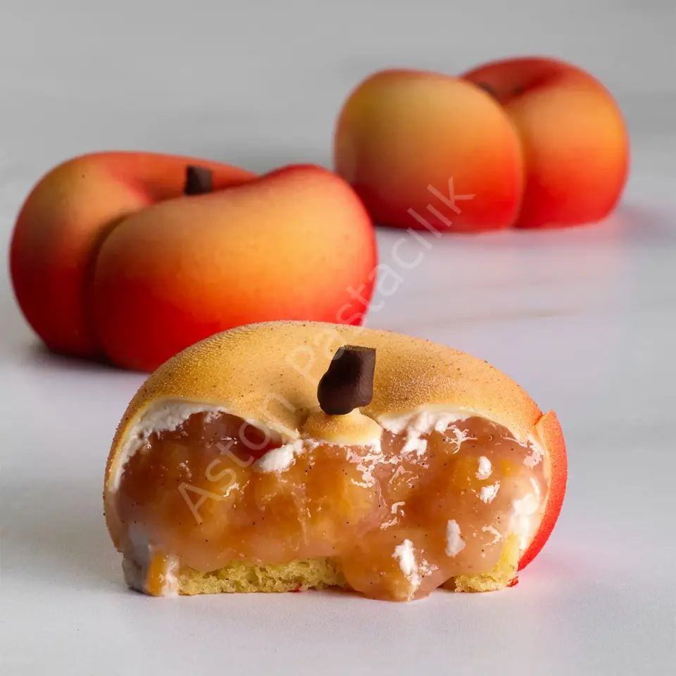 Pavoni Flat Peach Tek Porsiyonluk Silikon Tatlı Kalıbı - 12 Gözlü